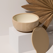 Load image into Gallery viewer, Kiko the label bowl with lid sand