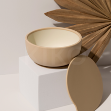 Load image into Gallery viewer, Kiko the label bowl with lid sand
